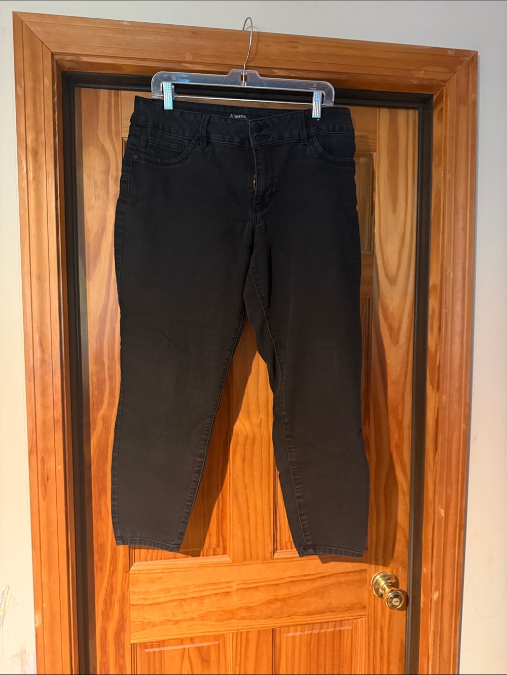 d. jeans Black Cropped Ankle Skinny Jeans